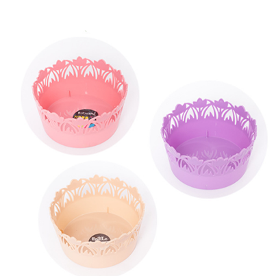 YDL-8218水果筐零食收纳筐果篮镂空塑料亿得乐彩色时尚家居收纳篮200/箱六B6-2-1