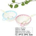 216/箱0079挂式儿童餐具仿瓷密胺碗勺套装 卡通餐具婴儿碗儿童碗B26-2-2